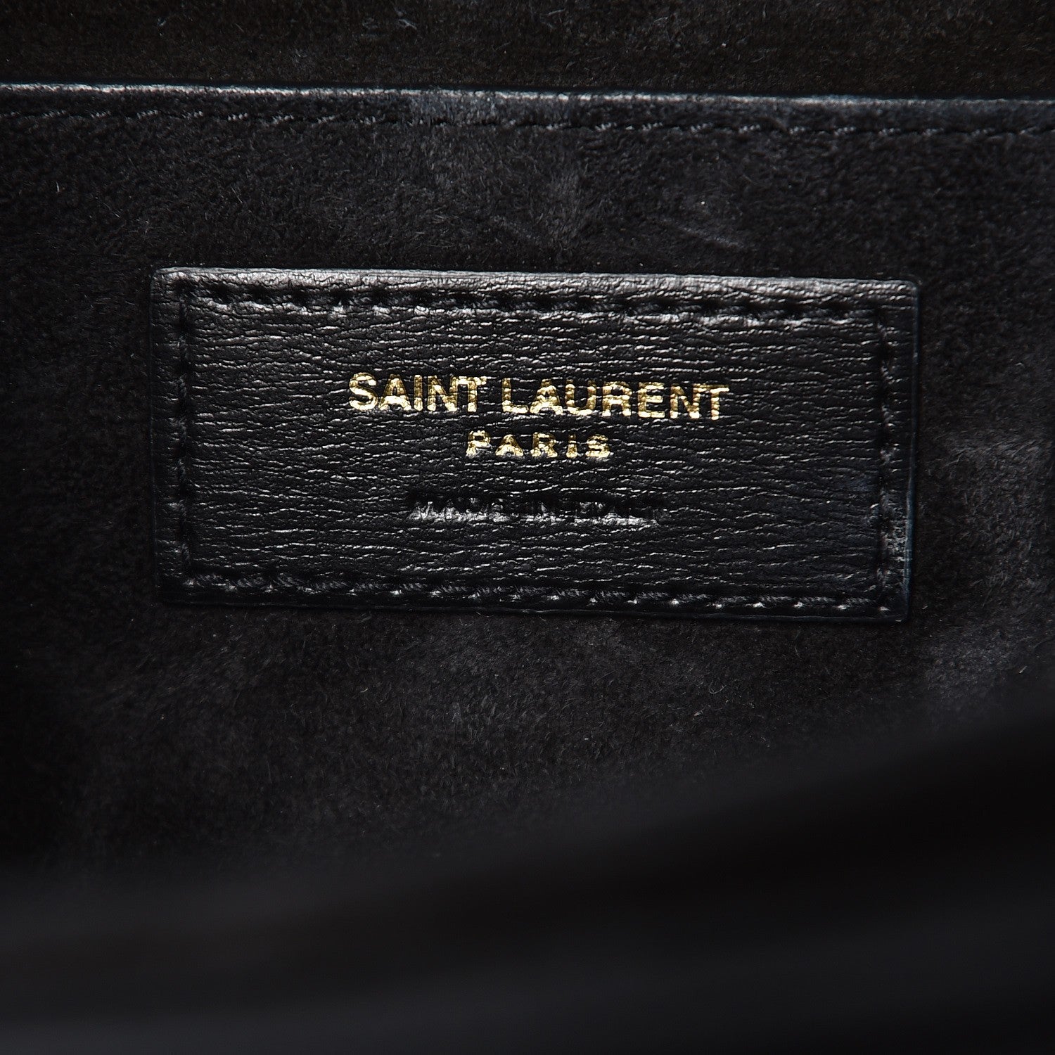 Saint Laurent Smooth Calfskin Suede Medium Bellechasse Black 7 of 7