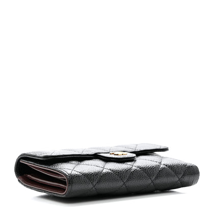 Chanel Caviar Quilted Medium Flap Wallet Black 4 of 8