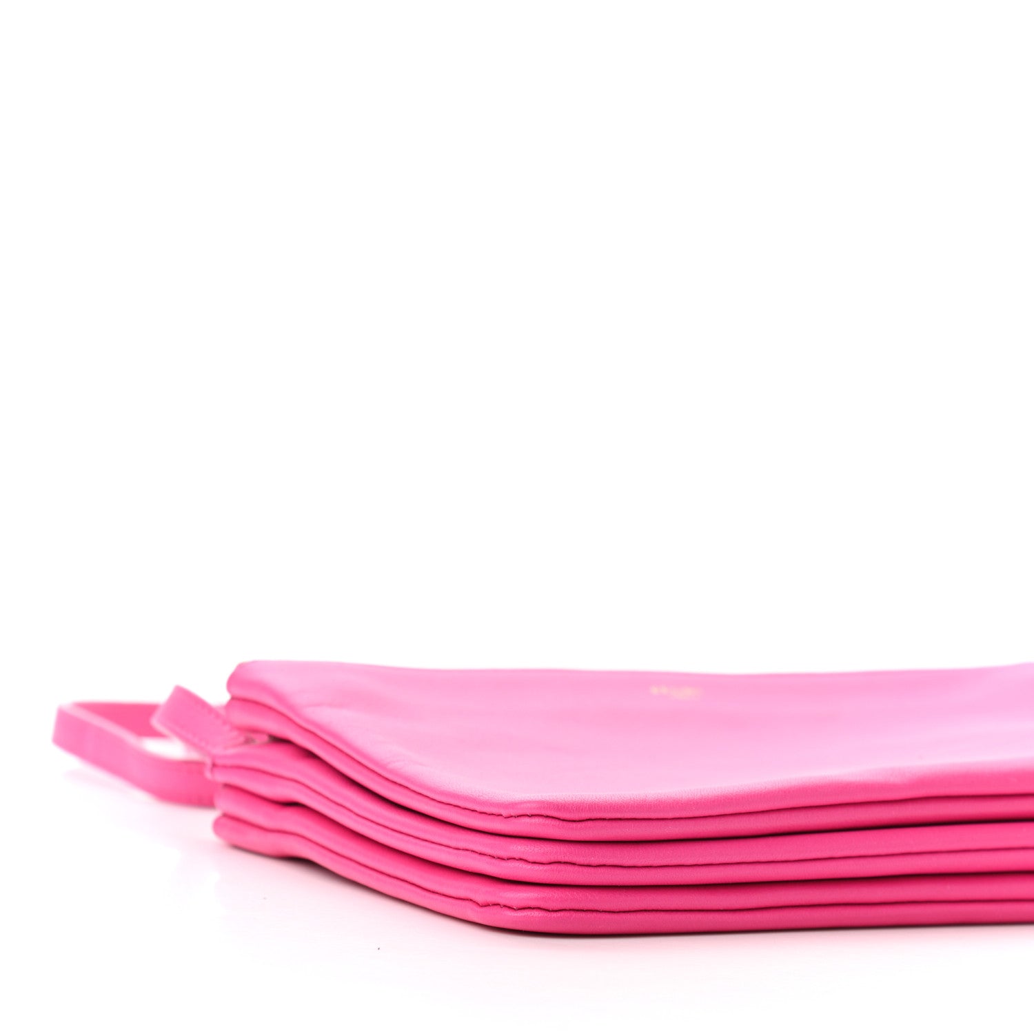 Celine Lambskin Small Trio Crossbody Bag Fluo Fuchsia 10 of 11