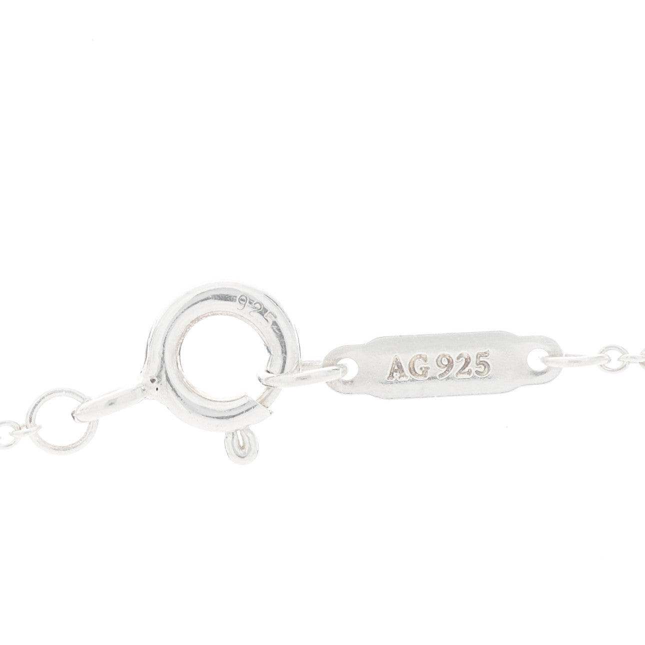 Tiffany Sterling Silver Atlas Open Pendant Necklace 4 of 5