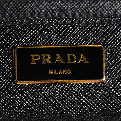 Prada Saffiano Lux Large Double Zip Tote Nero Black 8 of 11