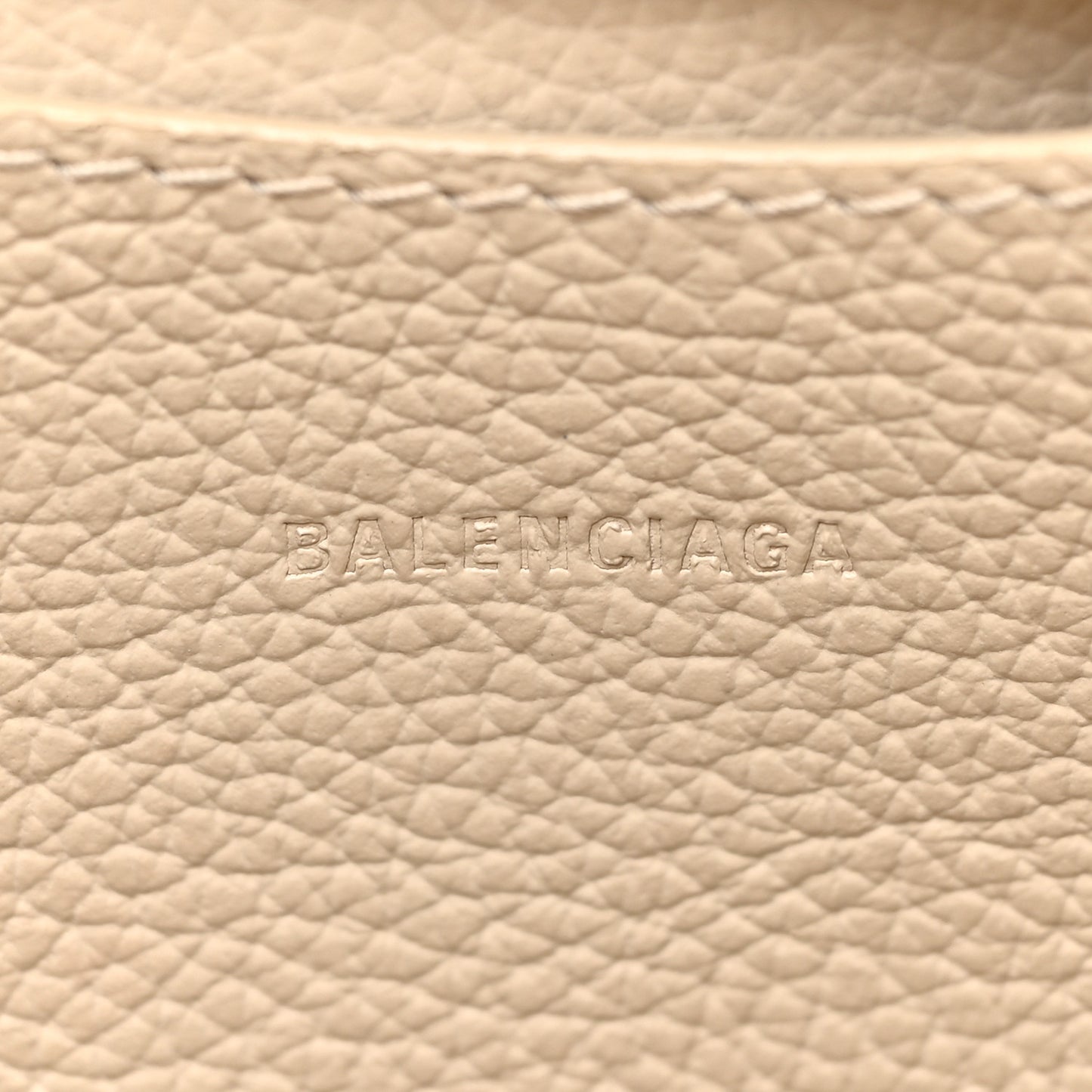 Grained Calfskin Neo Classic Silver Hardware Mini City Cream