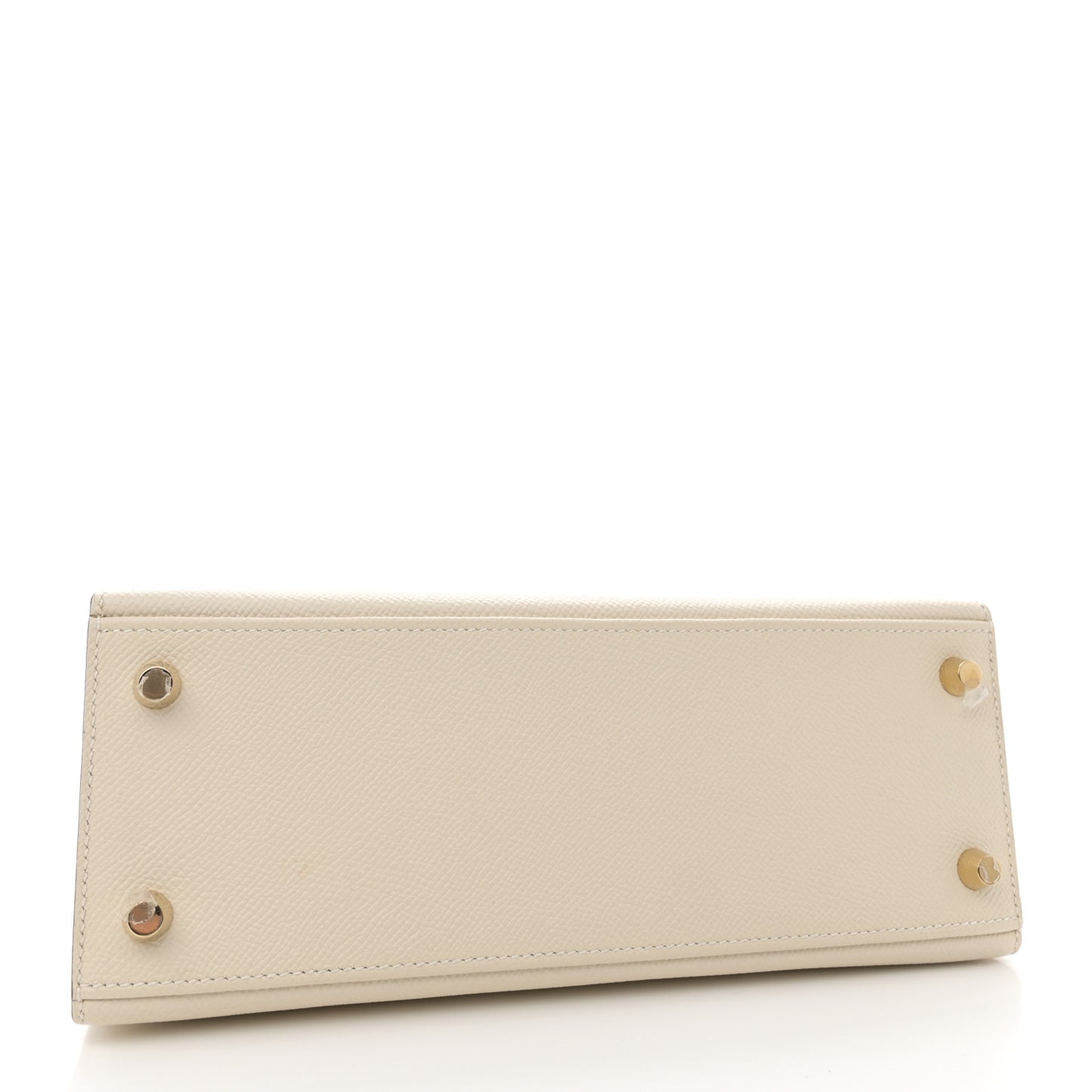 Epsom Bi-Color Horseshoe Kelly Sellier 25 Craie Gold