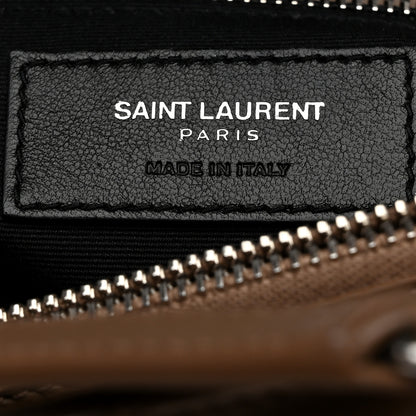 Saint Laurent Calfskin Y Quilted Monogram Medium Loulou Chain Satchel Desert Storm 8 of 12