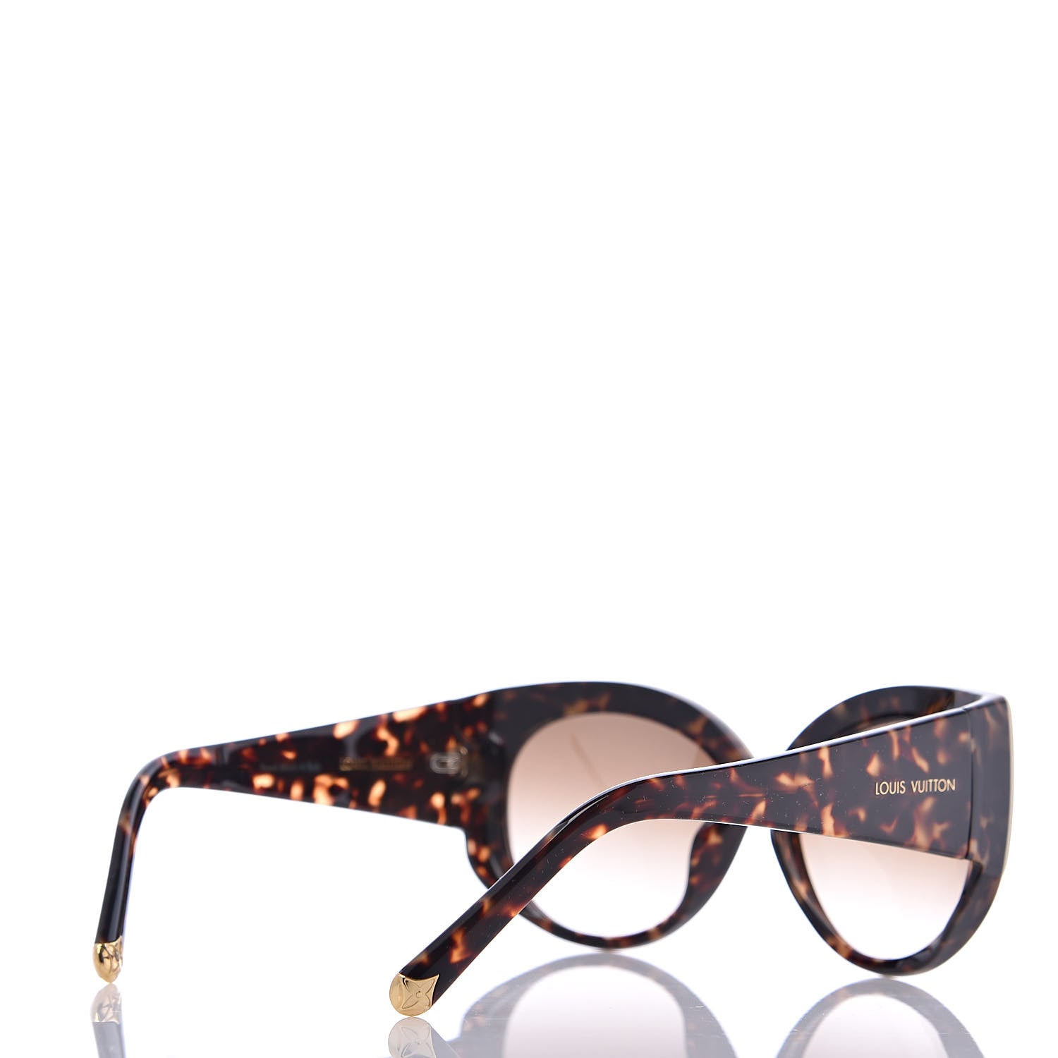 Louis Vuitton Acetate Cat Eye Sunglasses Z0588E Tortoise 4 of 7