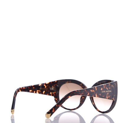 Louis Vuitton Acetate Cat Eye Sunglasses Z0588E Tortoise 4 of 7