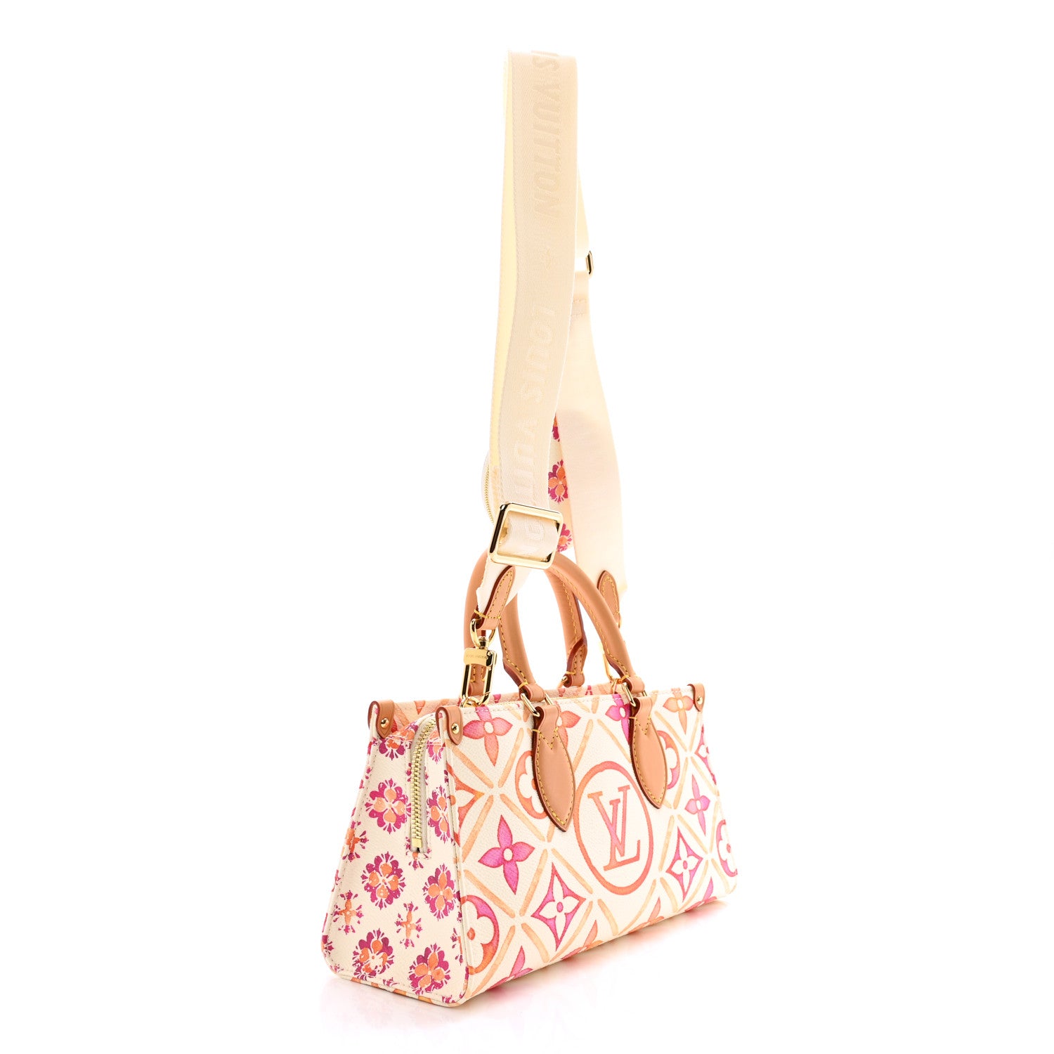 Louis Vuitton Monogram Tiles By The Pool OnTheGo East West Coral 3 of 12