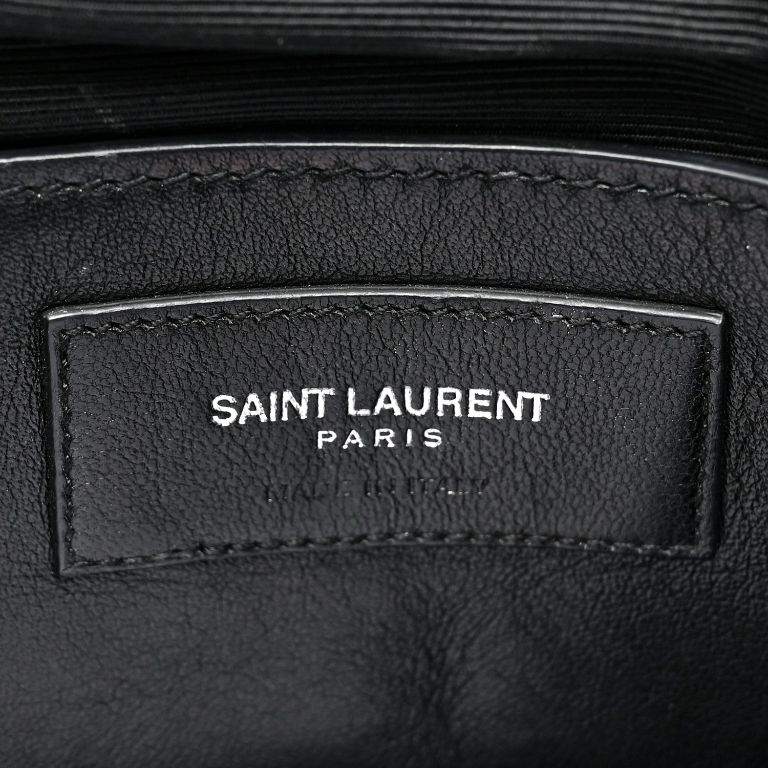 Saint Laurent Sheepskin Matelasse Chevron Monogram Large College Satchel Black 8 of 17