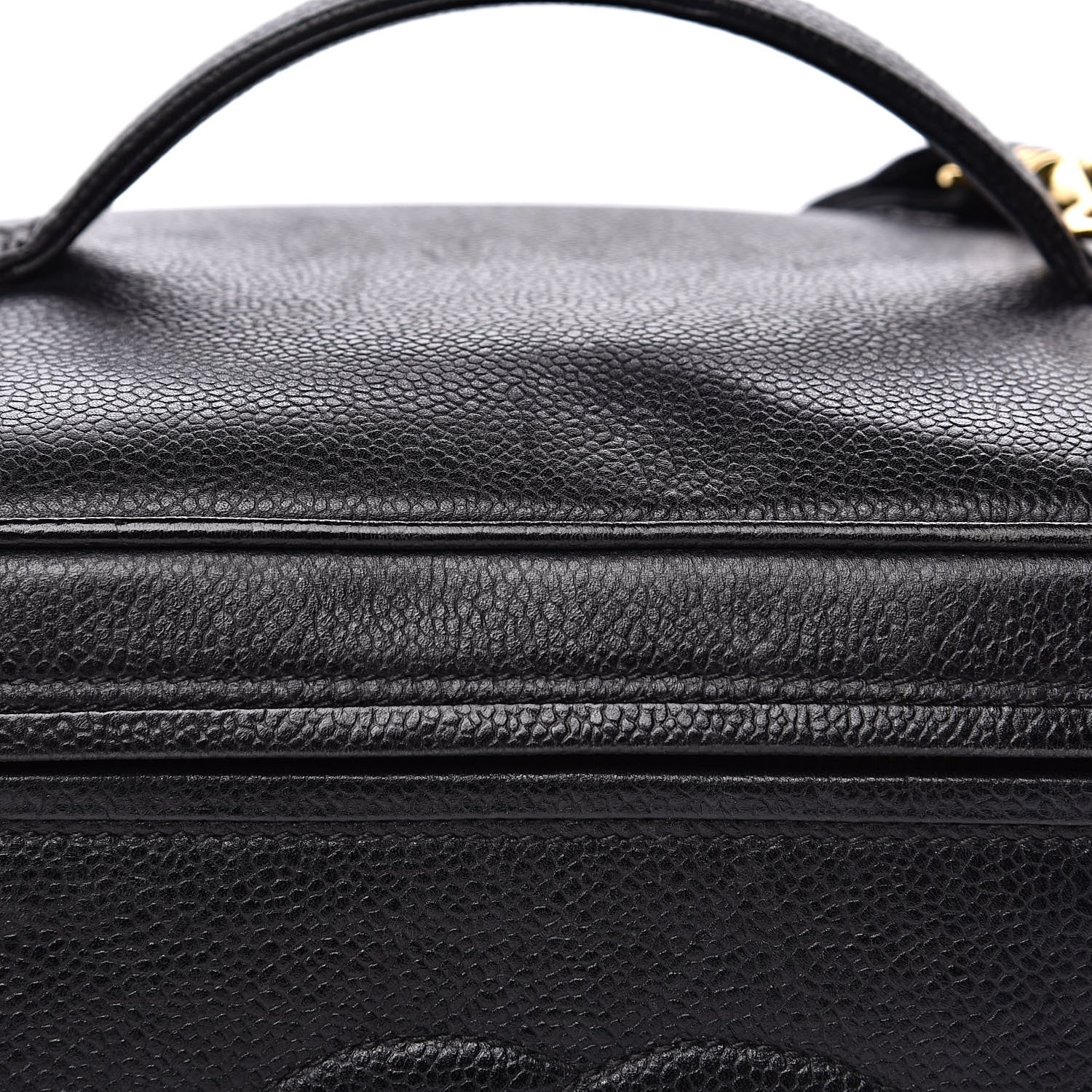 Chanel Caviar CC Vanity Train Case Black 8 of 15