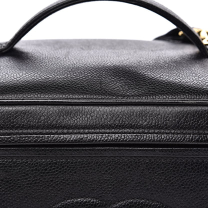 Chanel Caviar CC Vanity Train Case Black 8 of 15