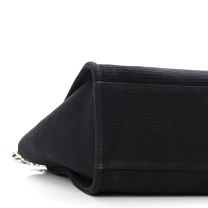 Chanel Mixed Fibers Small Deauville Tote Black 9 of 10
