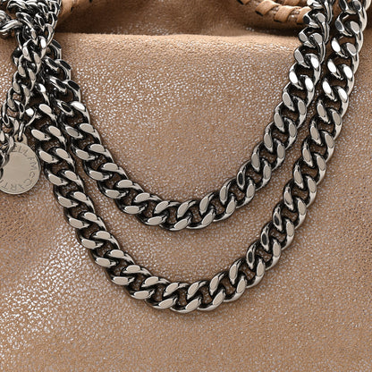 Stella McCartney Shaggy Deer Mini Falabella Fold Over Tote Beige 7 of 9