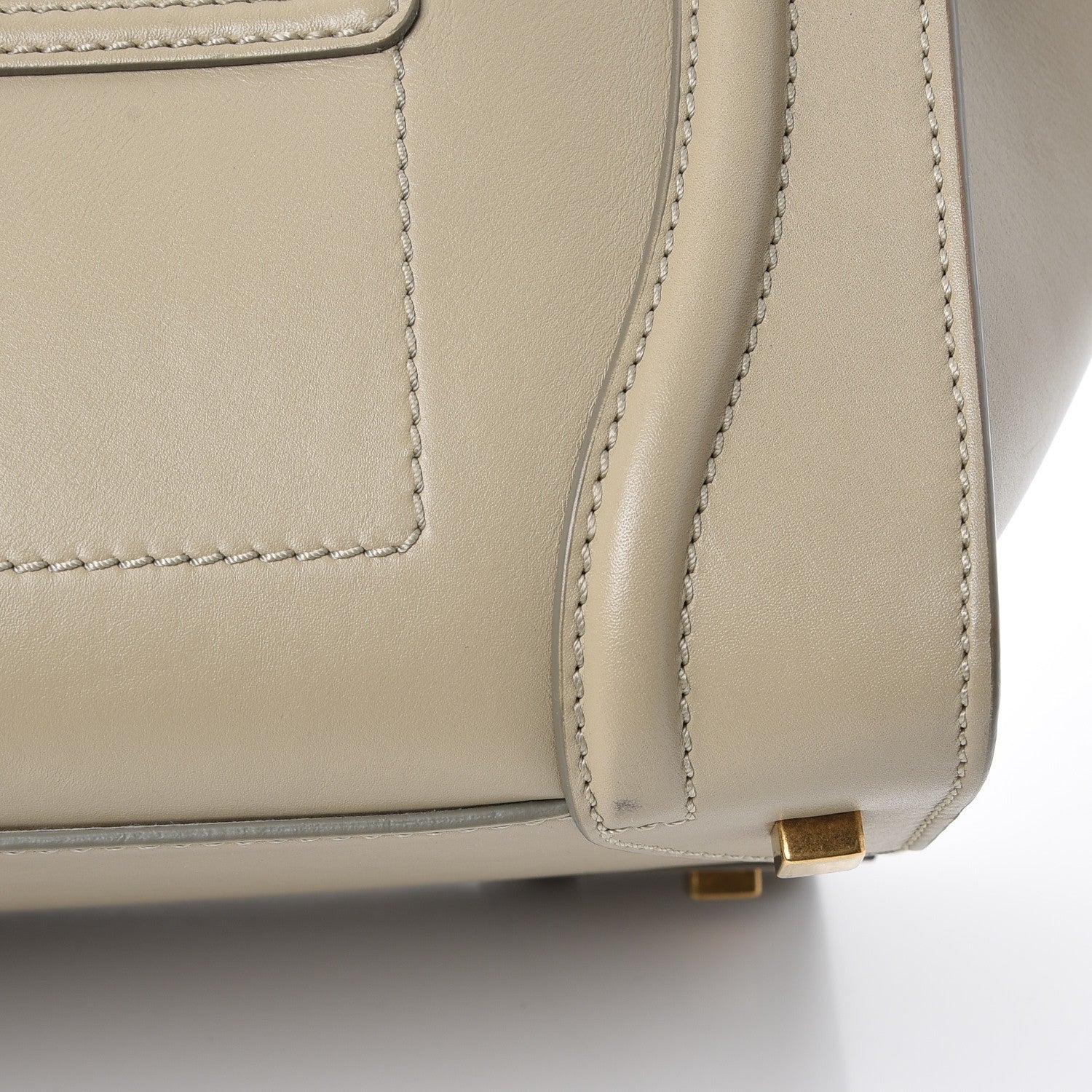 Celine Smooth Calfskin Mini Luggage Mastic 15 of 16