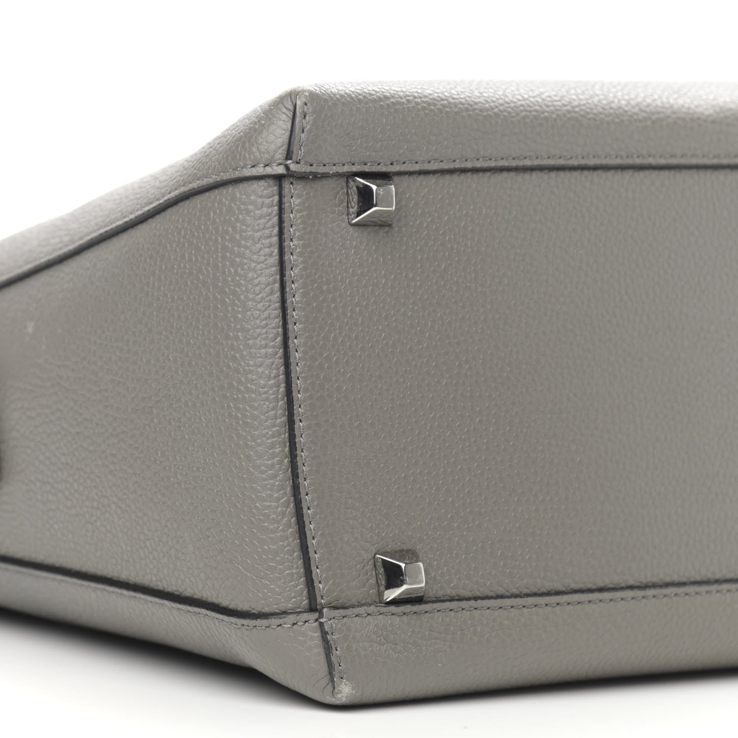 MCM Grained Calfskin Large Ella Boston Grey 8 of 12