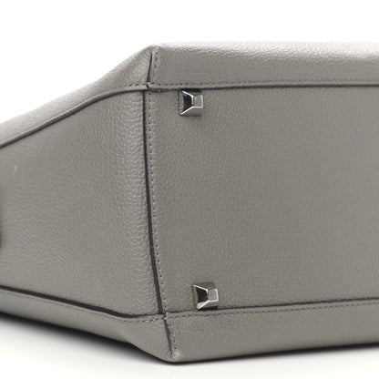 MCM Grained Calfskin Large Ella Boston Grey 8 of 12