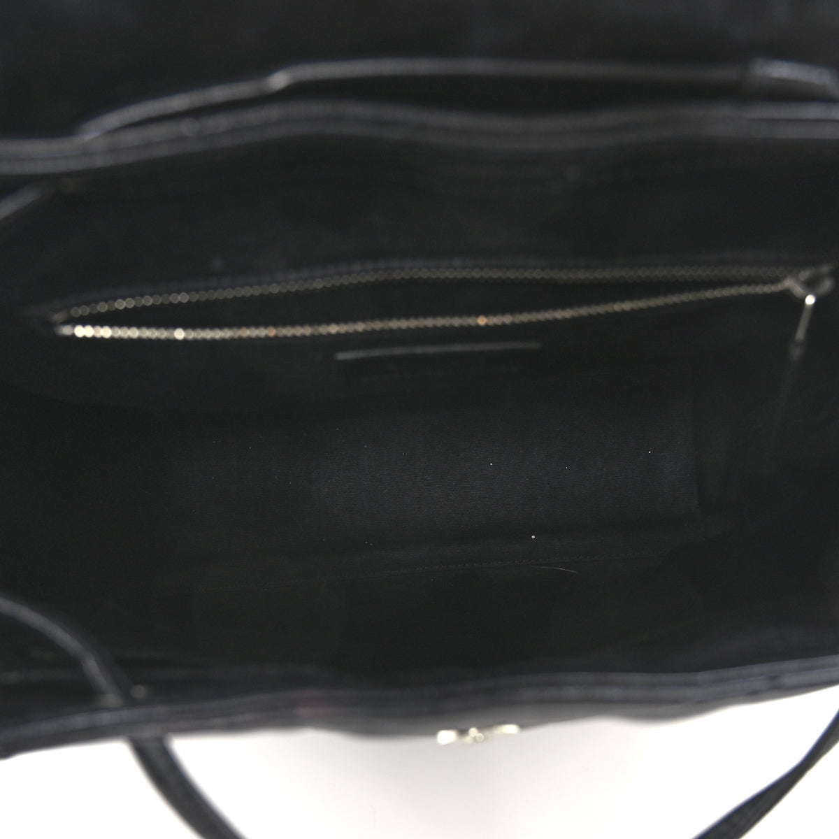 Calfskin Y Quilted Monogram Medium Loulou Backpack Black