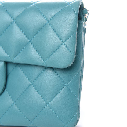 Chanel Lambskin Quilted Mini Flap Crossbody Bag Turquoise 10 of 16