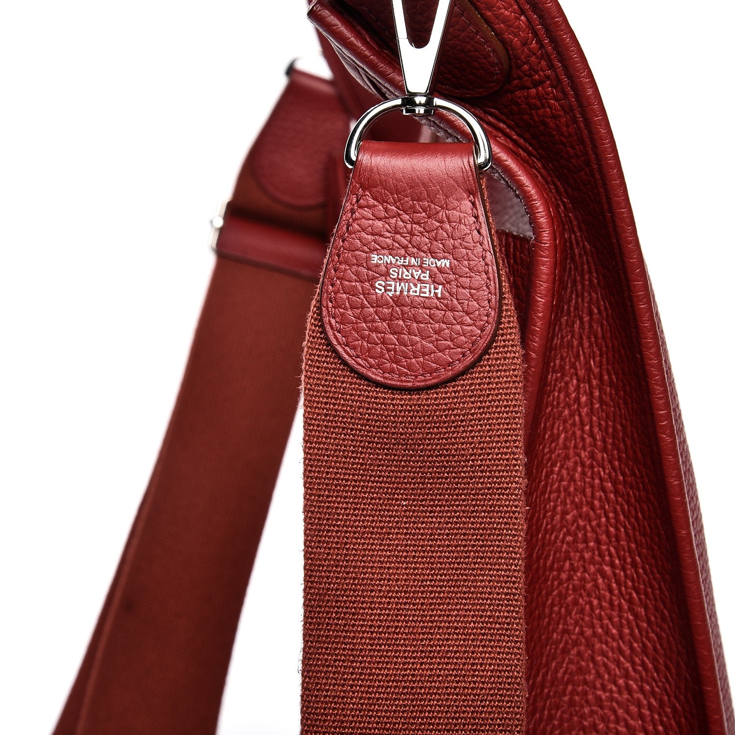 Hermes Taurillon Clemence Evelyne III GM Rouge H 8 of 8