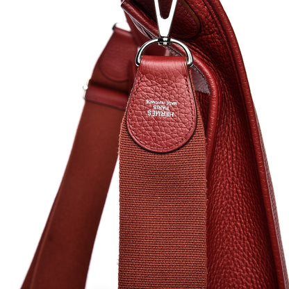 Hermes Taurillon Clemence Evelyne III GM Rouge H 8 of 8