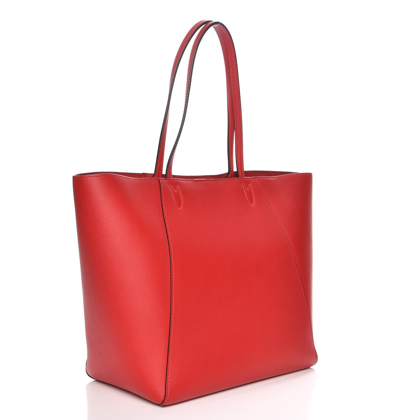 Calfskin Lockme Cabas Rubis