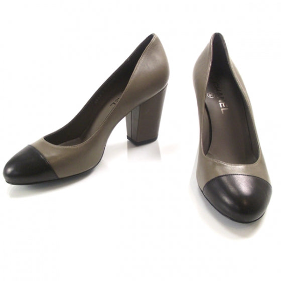 Chanel Leather Heels 38 1 of 8