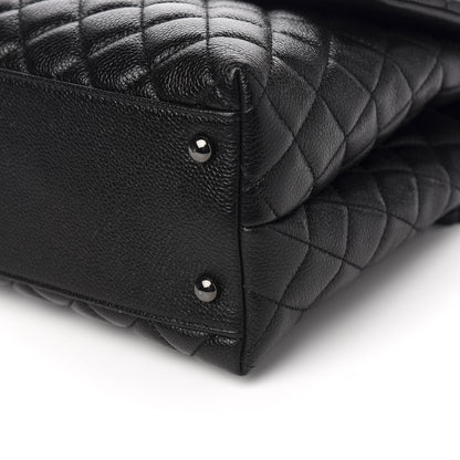 Chanel Caviar Quilted Medium Coco Handle Flap So Black 9 of 9