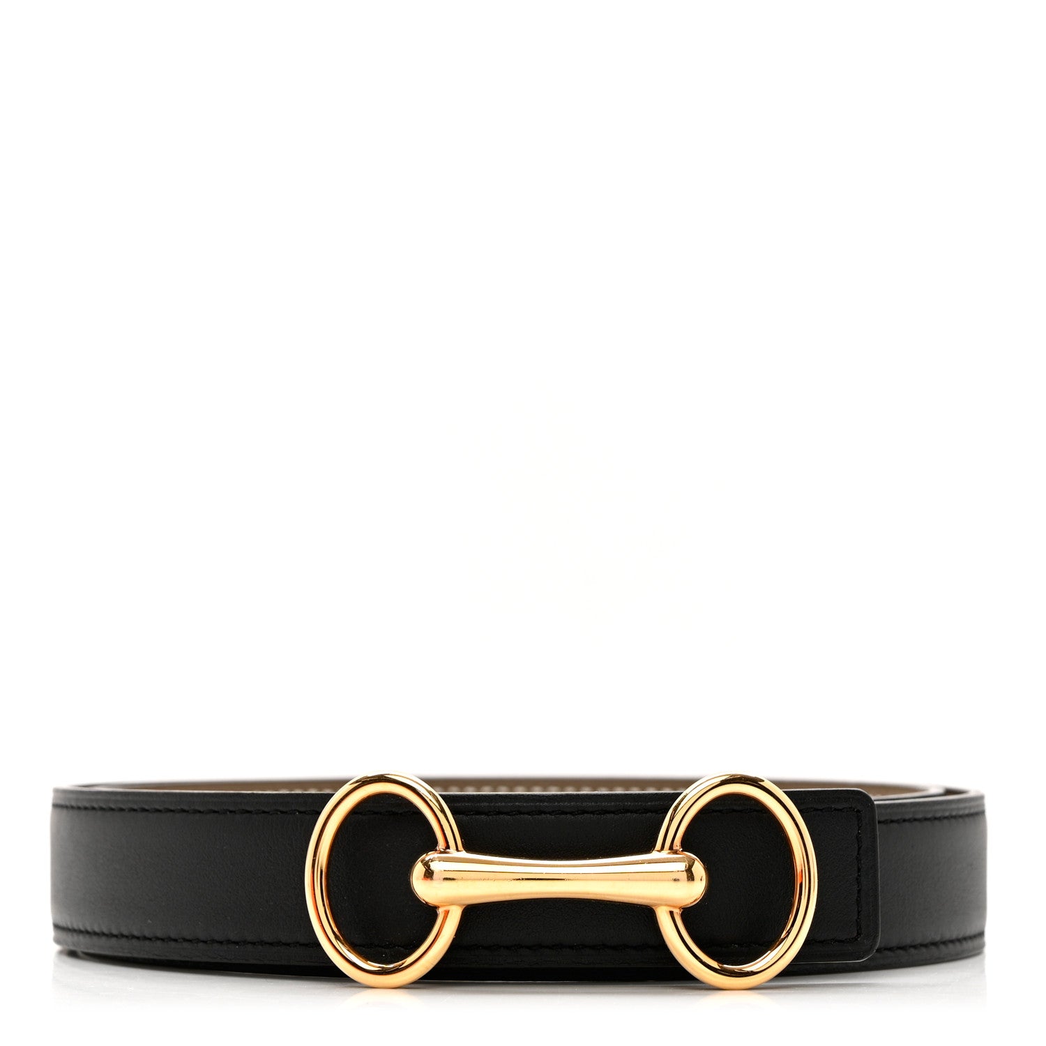 Hermes Epsom Swift 24mm Heritage Belt 75 Etoupe Black 1 of 5