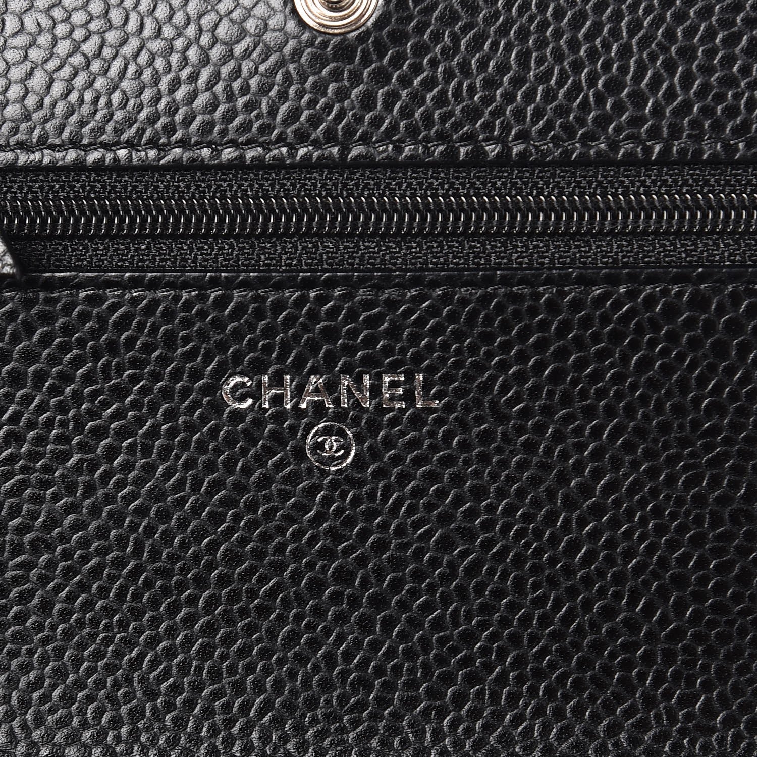 Chanel Caviar Quilted Wallet On Chain WOC Black 6 of 9