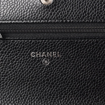 Chanel Caviar Quilted Wallet On Chain WOC Black 6 of 9