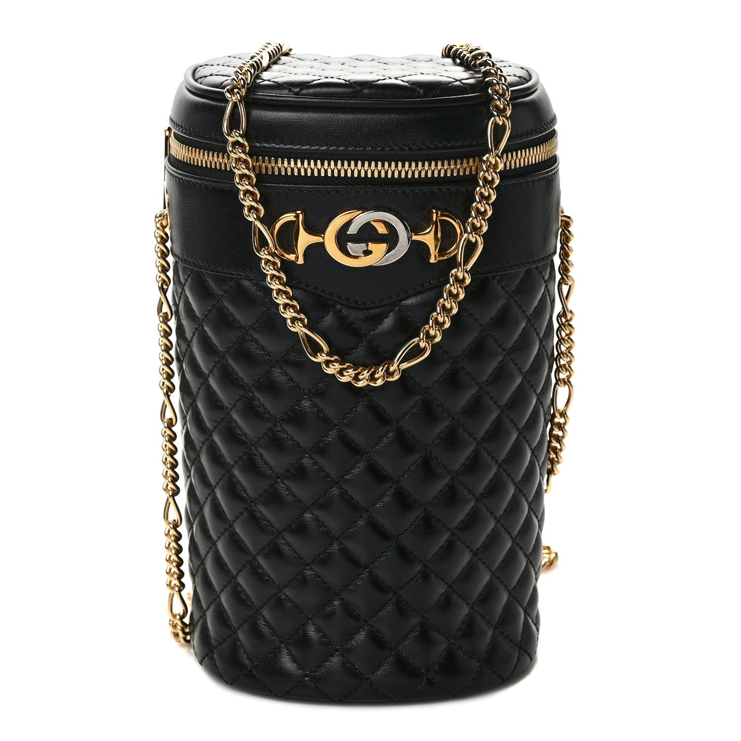Gucci Calfskin Trapuntata Zumi Belt Bag Black 1 of 13