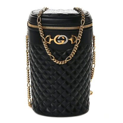 Gucci Calfskin Trapuntata Zumi Belt Bag Black 1 of 13