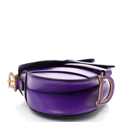 Christian Dior Supple Calfskin Mini Saddle Bag Purple 4 of 10