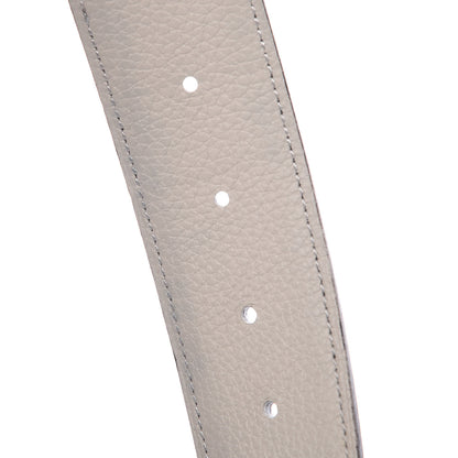 Hermes Togo 42mm Belt Strap 100 Black Gris Perle 4 of 8