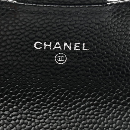 Chanel Caviar Quilted Flap Card Holder Black 7 of 8