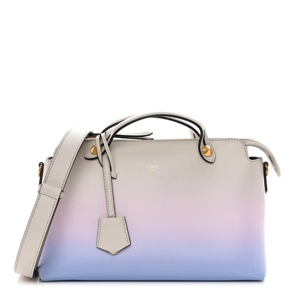 Fendi X JOSHUA VIDES Vitello Century Sfumato Medium By The Way Boston Bag Ghiaia Rosa Azzurro 1 of 10