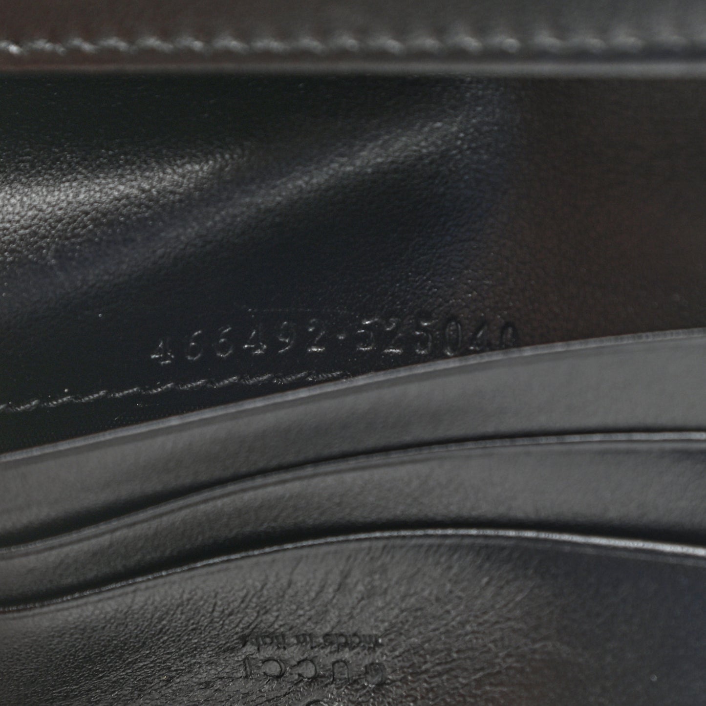 Calfskin Matelasse GG Marmont Card Case Wallet Black