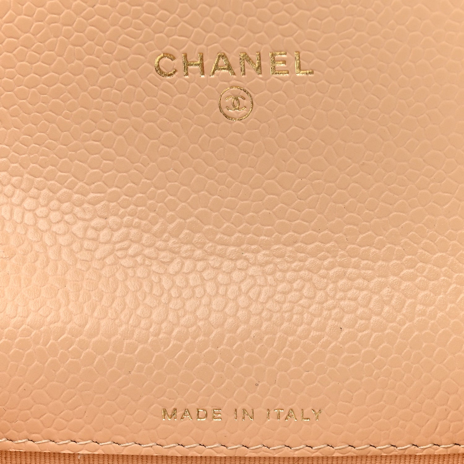 Chanel Caviar Quilted Flap Card Holder Wallet Beige 6 of 11