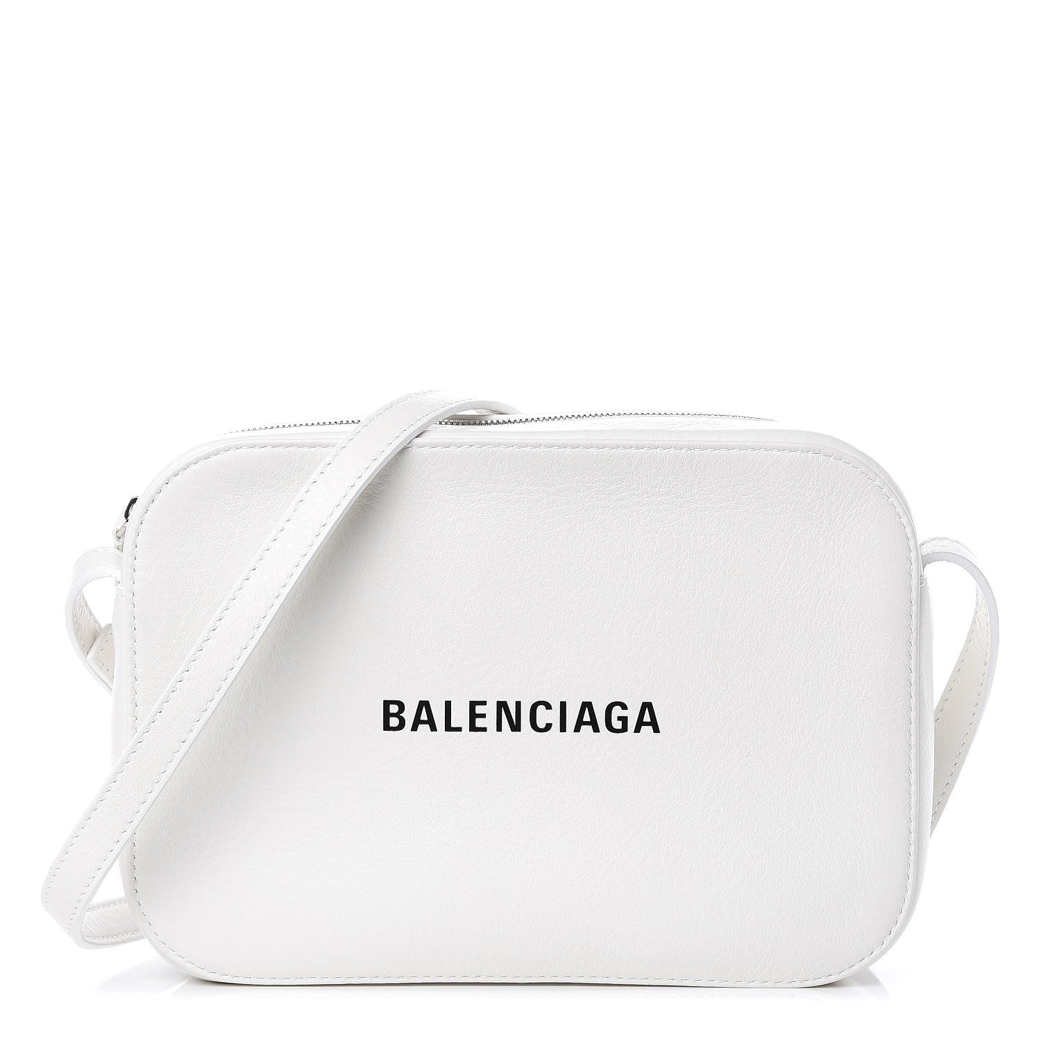 Balenciaga Calfskin Logo S Everyday Camera Bag White 1 of 9