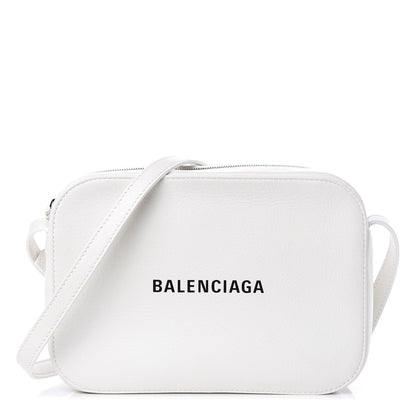 Balenciaga Calfskin Logo S Everyday Camera Bag White 1 of 9