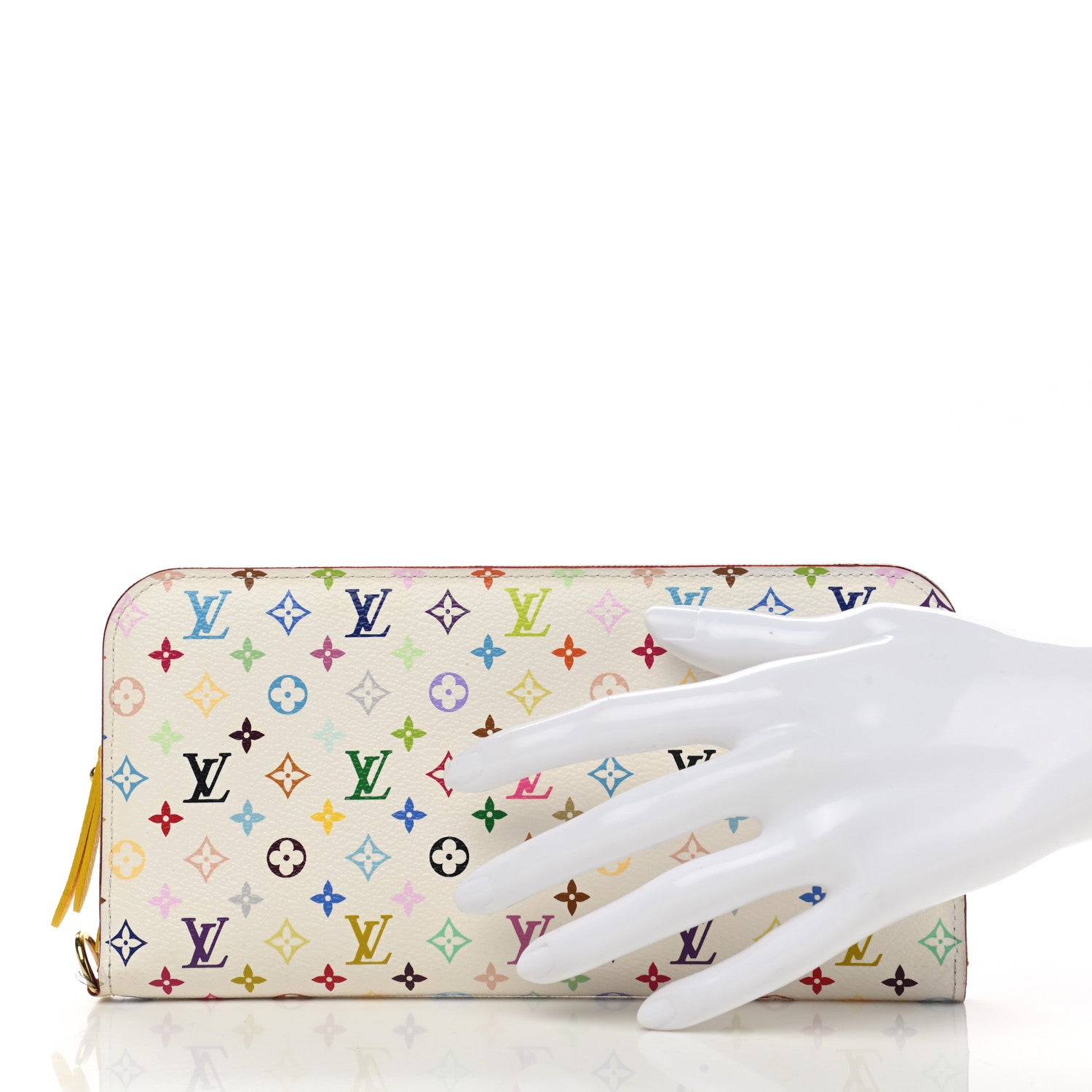 Louis Vuitton Monogram Multicolor Insolite Wallet White Citron 2 of 9