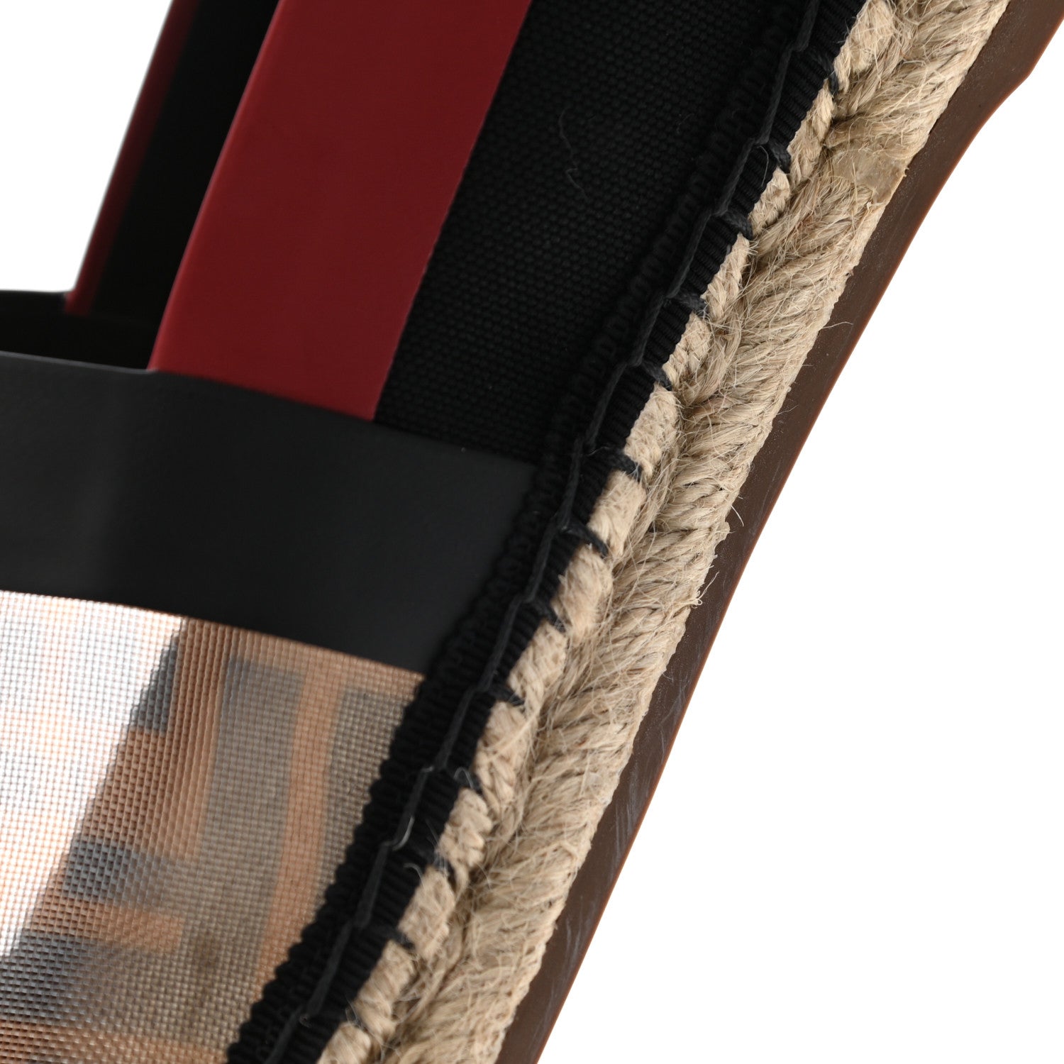 Fendi Canvas Mesh FF Colibri Espadrilles 39 Black Tobacco Moro 11 of 11