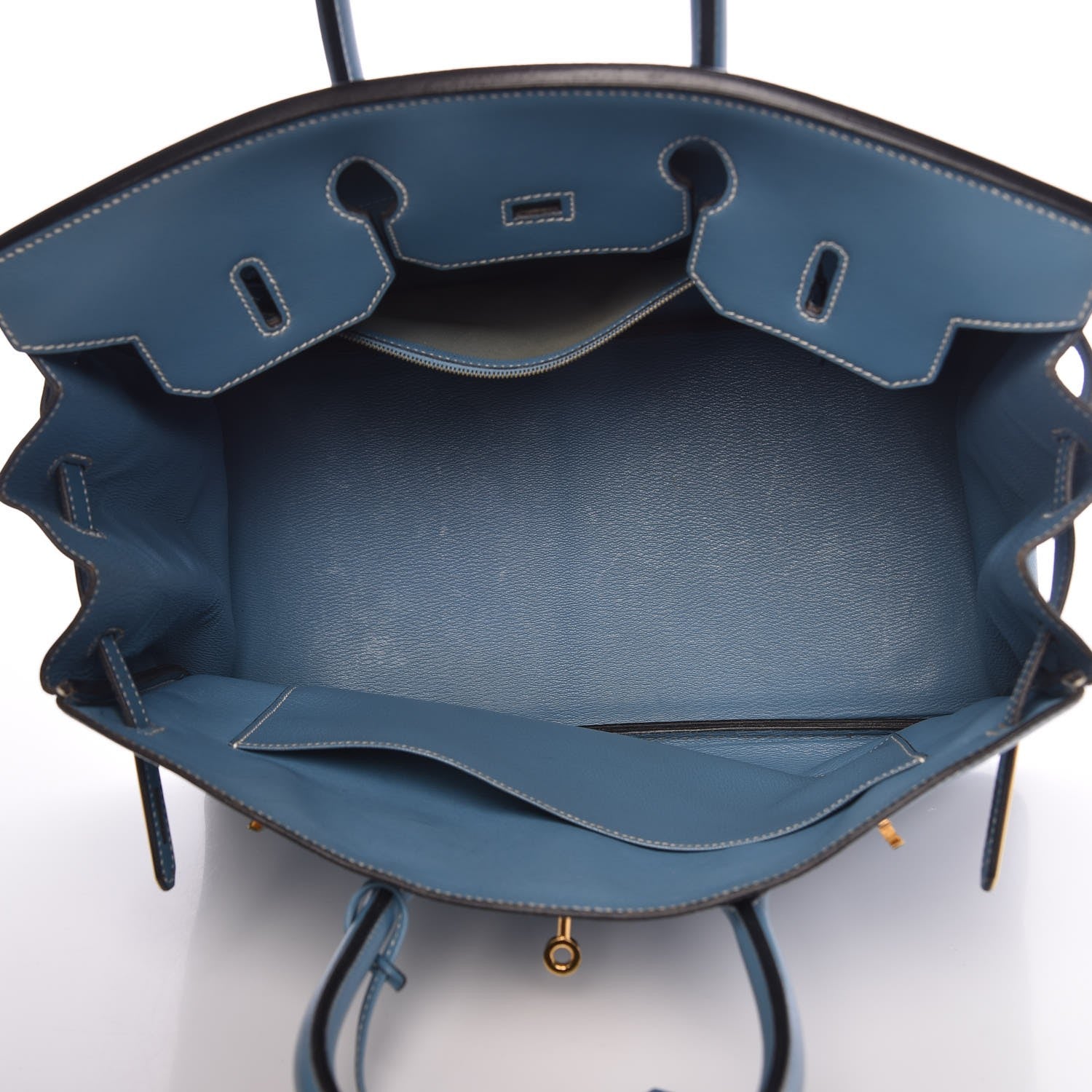 Hermes Gulliver Birkin 35 Blue Jean 8 of 33