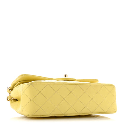 Chanel Caviar Quilted Small Double Flap Light Yellow 4 of 11