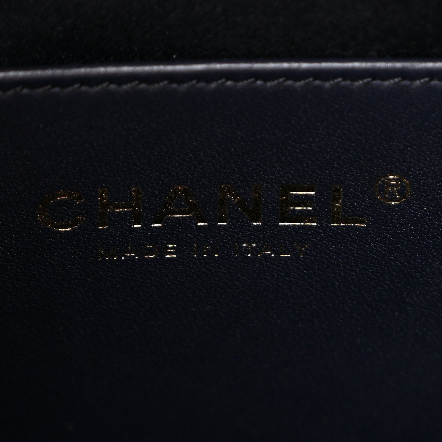 Denim Quilted Medium Chanel 25 Handbag Dark Blue