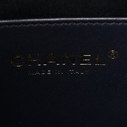 Chanel Denim Quilted Medium Chanel 25 Handbag Dark Blue 7 of 11