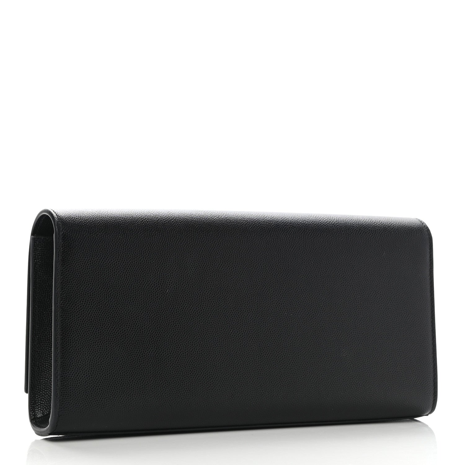 Saint Laurent Grain De Poudre Monogram Cassandre Clutch Black 3 of 7