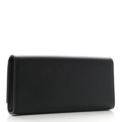 Saint Laurent Grain De Poudre Monogram Cassandre Clutch Black 3 of 7