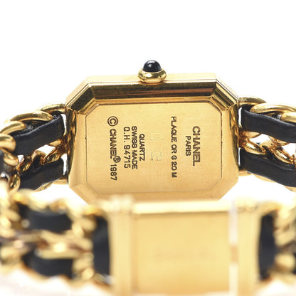 Chanel Stainless Steel Lambskin 20mm Chain Premiere Quartz Watch Gold M 5 of 6