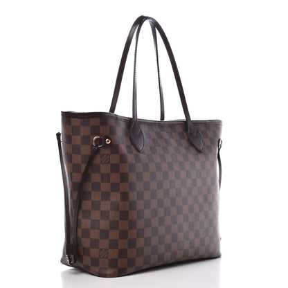 Louis Vuitton Damier Ebene Neo Neverfull MM Rose Ballerine 3 of 9