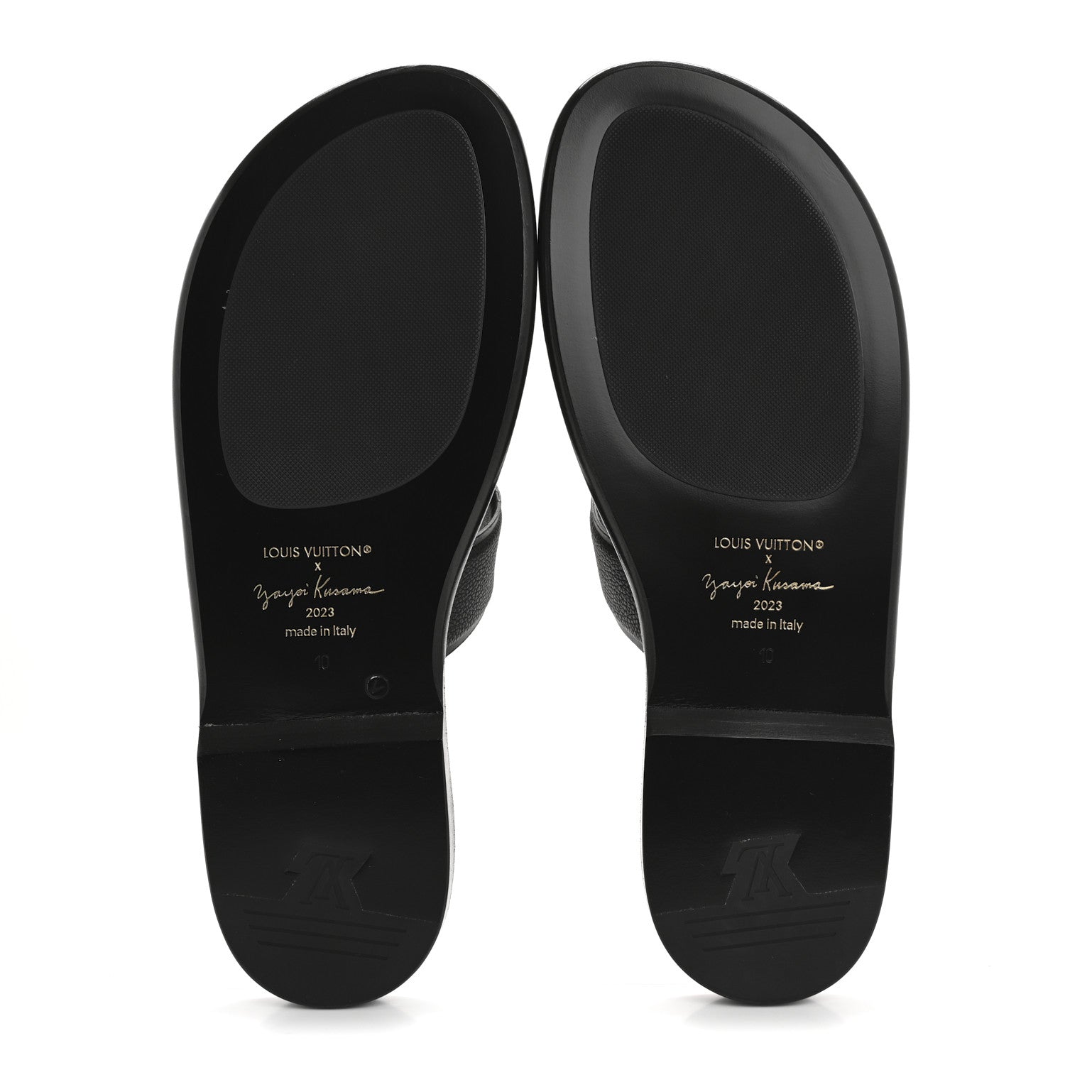 Louis Vuitton LV X YK Taurillon Monogram Mens Waterfront Mules 10 Argent 6 of 10